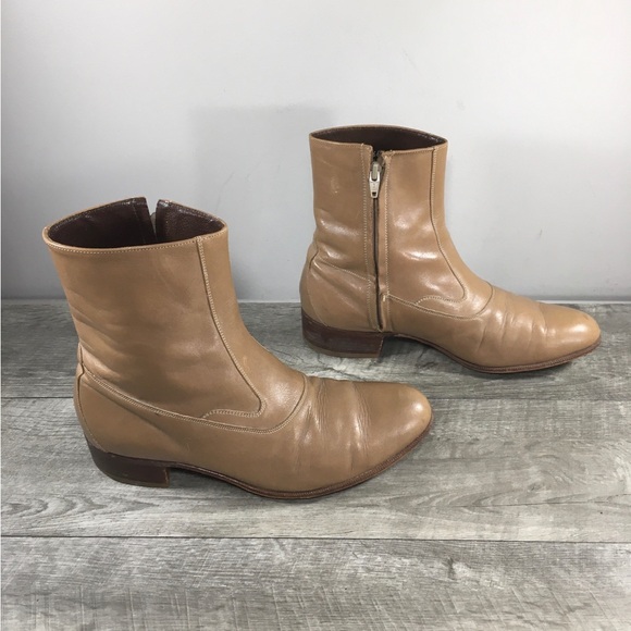 Indie Beatle Florsheim Imperial Mocha Leather Riding Leather Men Western Boots 8 main image 4